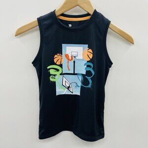 All In Motion Youth Boys XS 4/5 Sleeveless Basketball Graphic Tank Top 2487